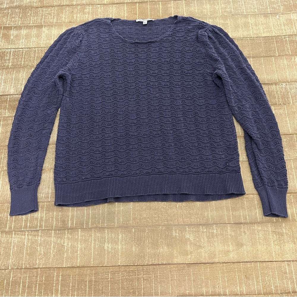 NorthStyle Blue Cable Knit Crew Neck XL Sweater
